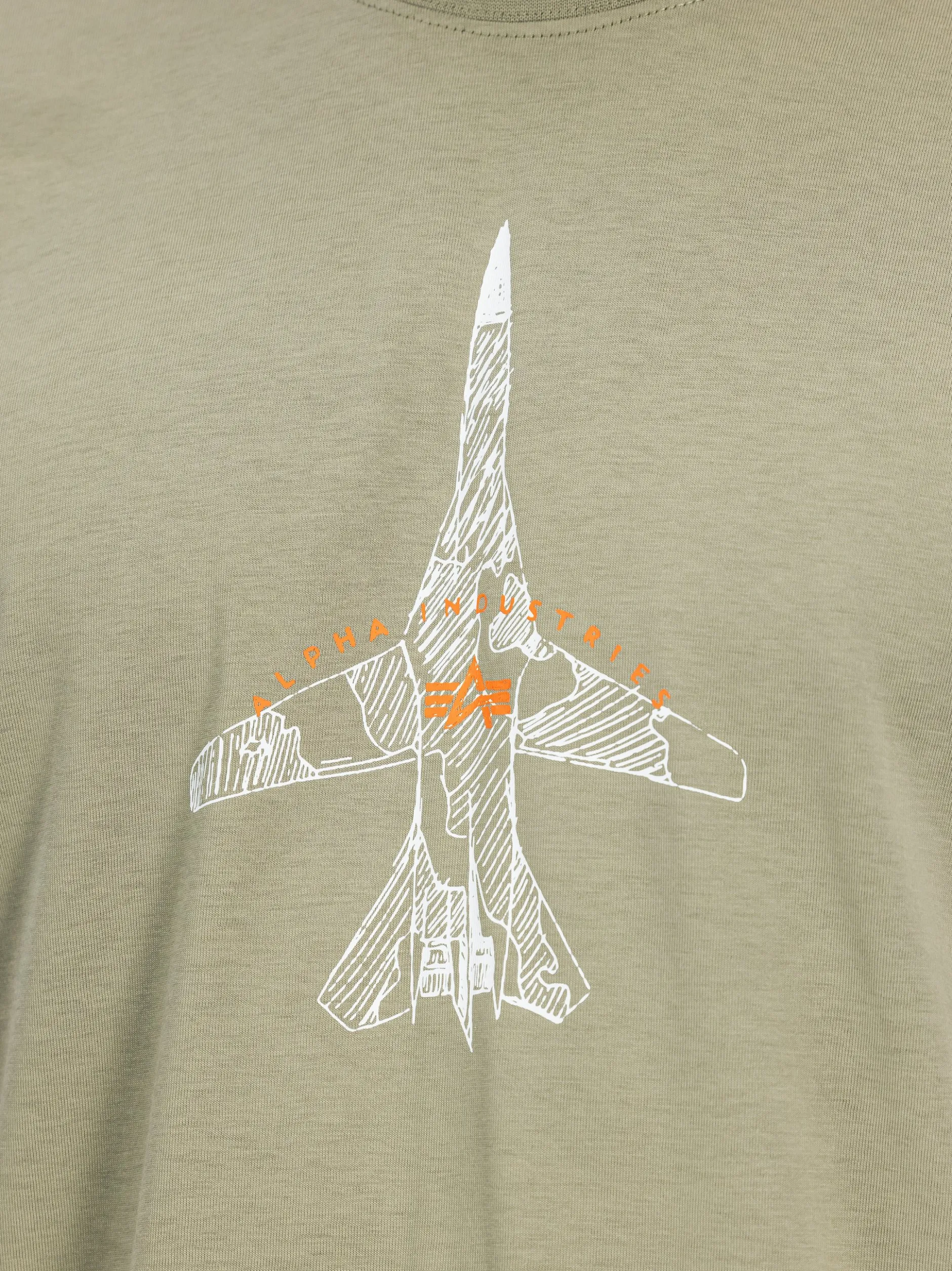 Alpha Industries Herren T-Shirt in oliv