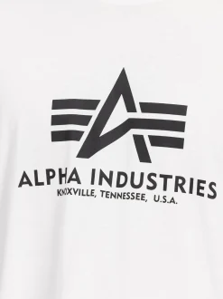 Alpha Industries Herren T-Shirts im 2er-Pack in schwarz weiß
