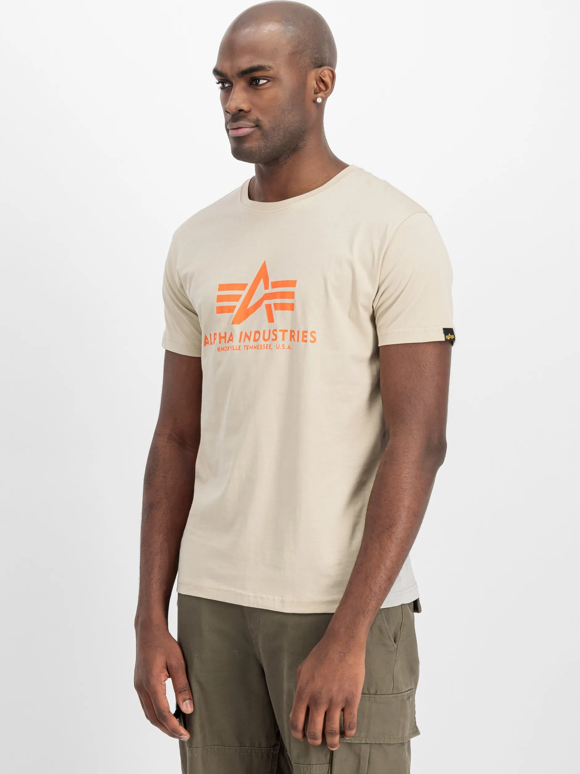 Alpha Industries Herren T-Shirt in beige