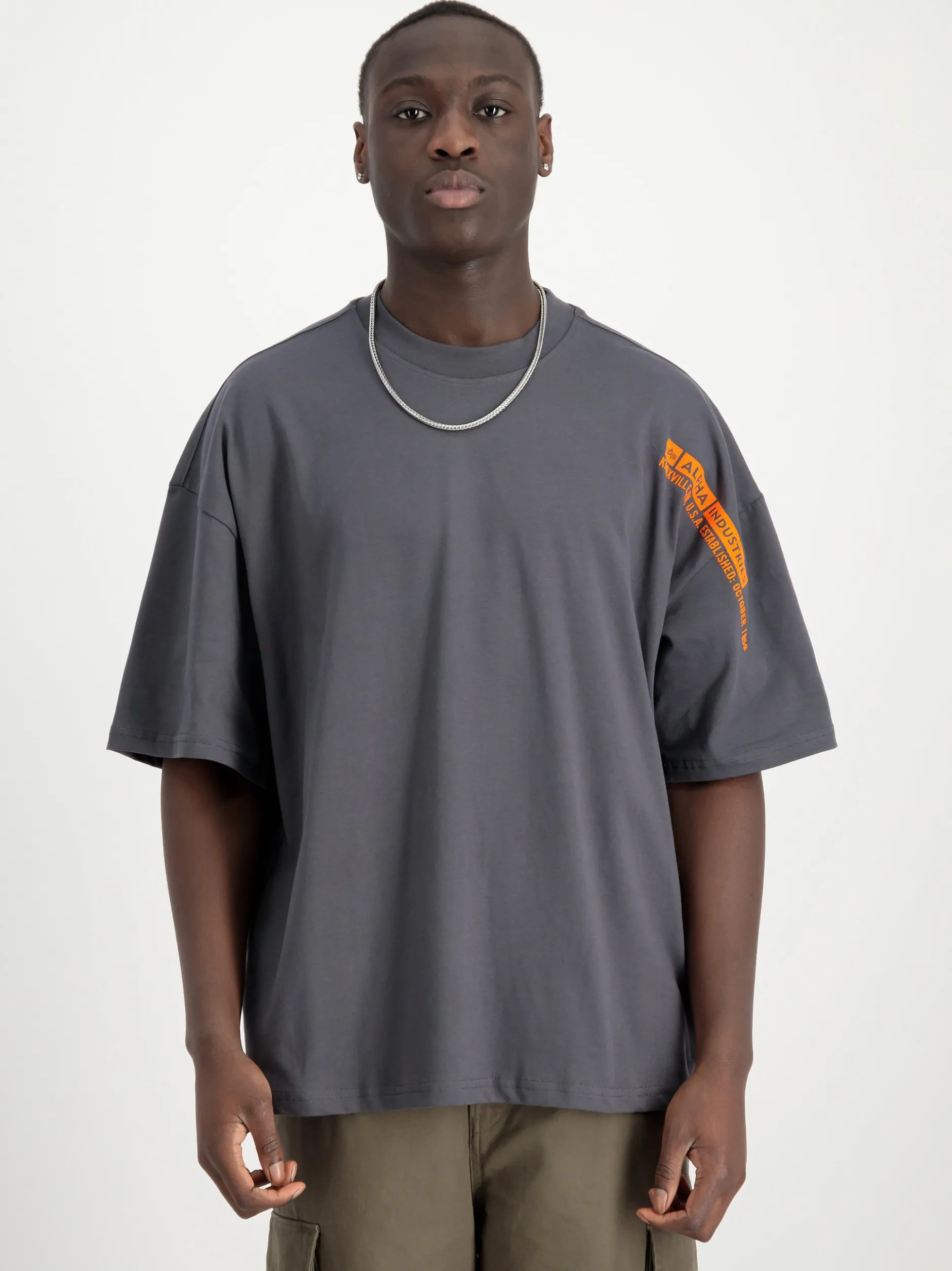 Alpha Industries Herren T-Shirt in anthrazit