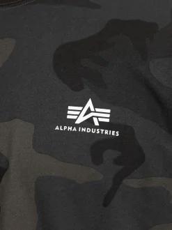 Alpha Industries Herren T-Shirt in schwarz anthrazit