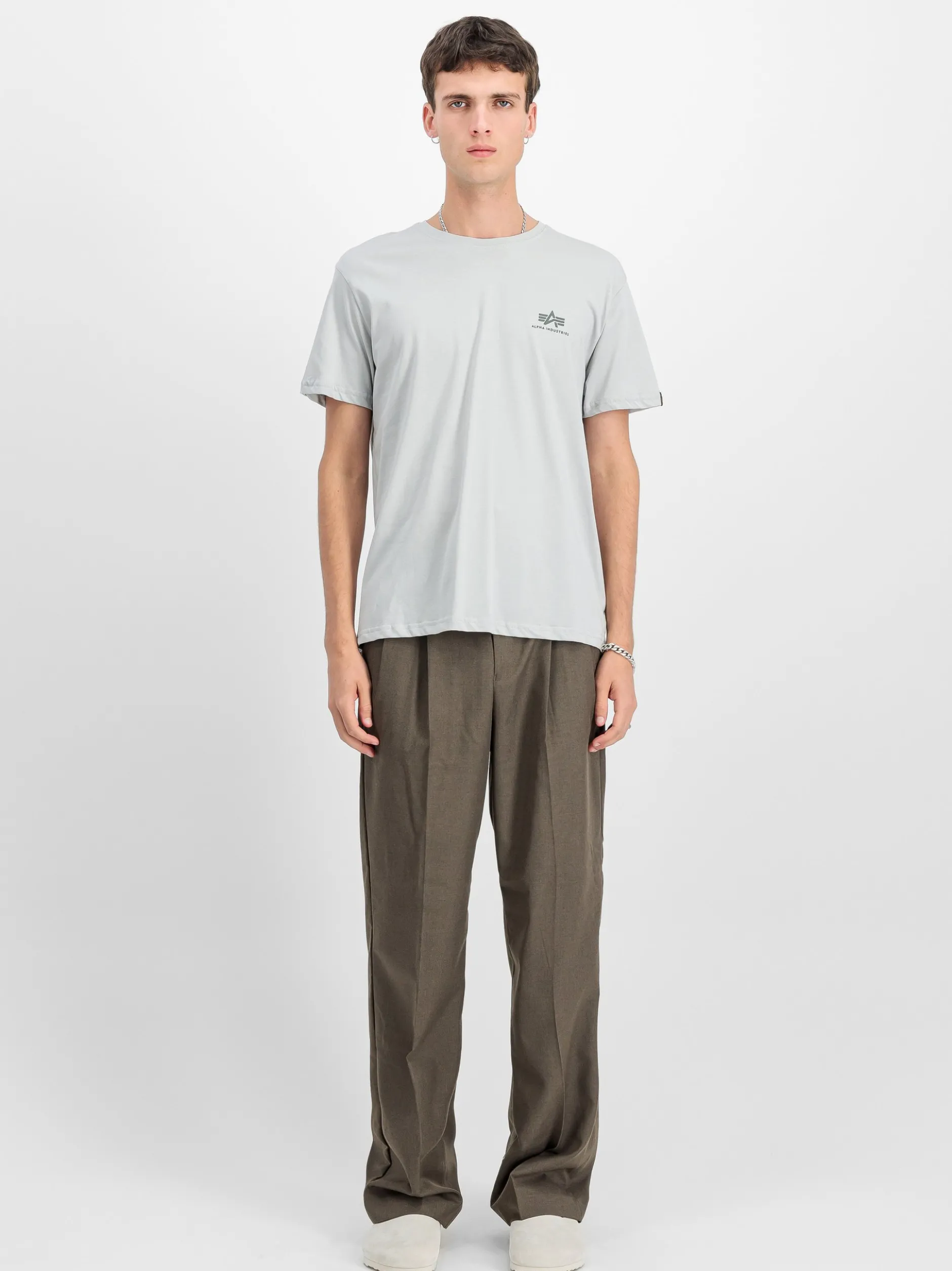 Alpha Industries Herren T-Shirt in hellgrau