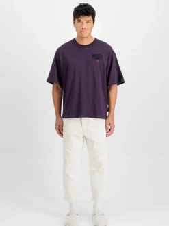 Alpha Industries Herren T-Shirt in lila
