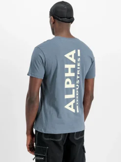 Alpha Industries Herren T-Shirt in blue stone