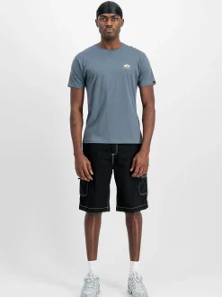 Alpha Industries Herren T-Shirt in blue stone