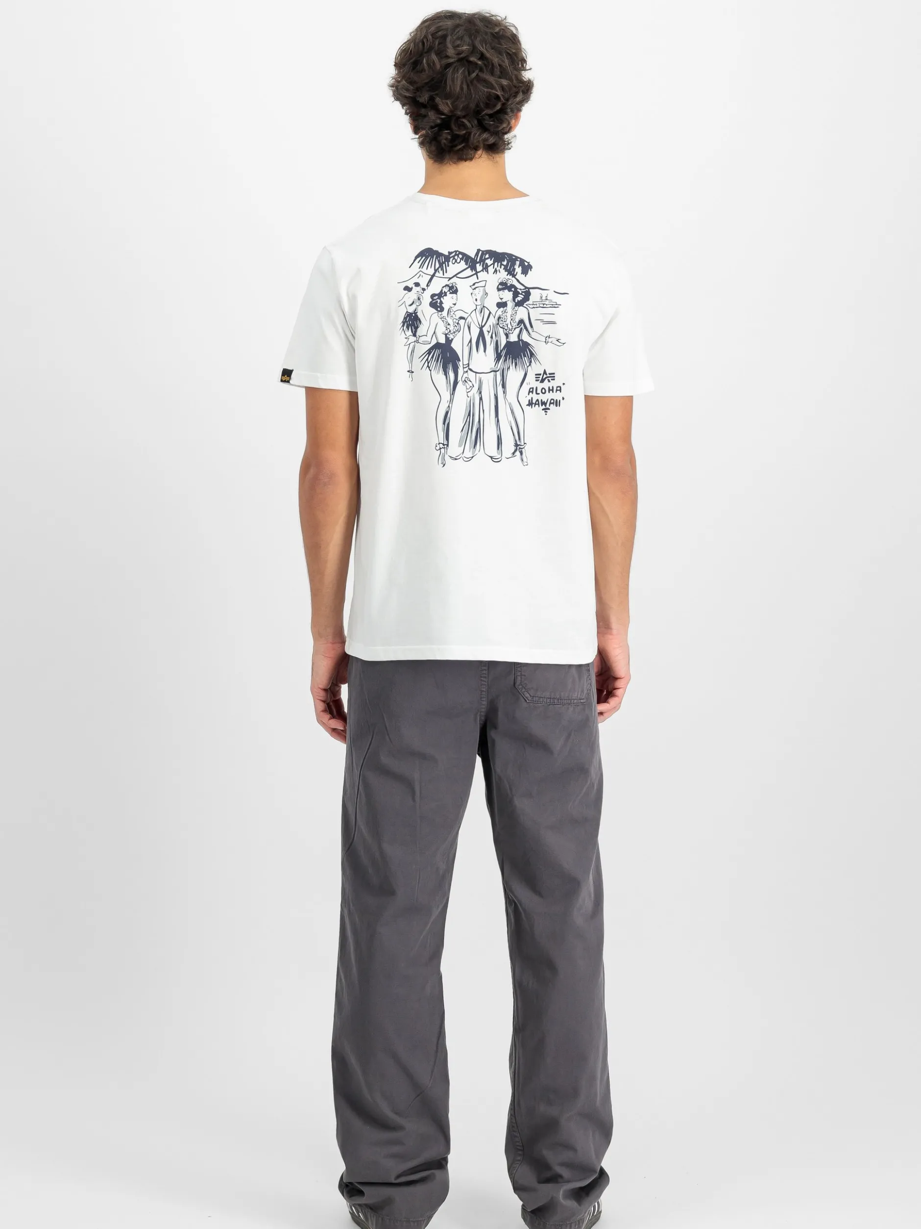 Alpha Industries Herren T-Shirt in weiß