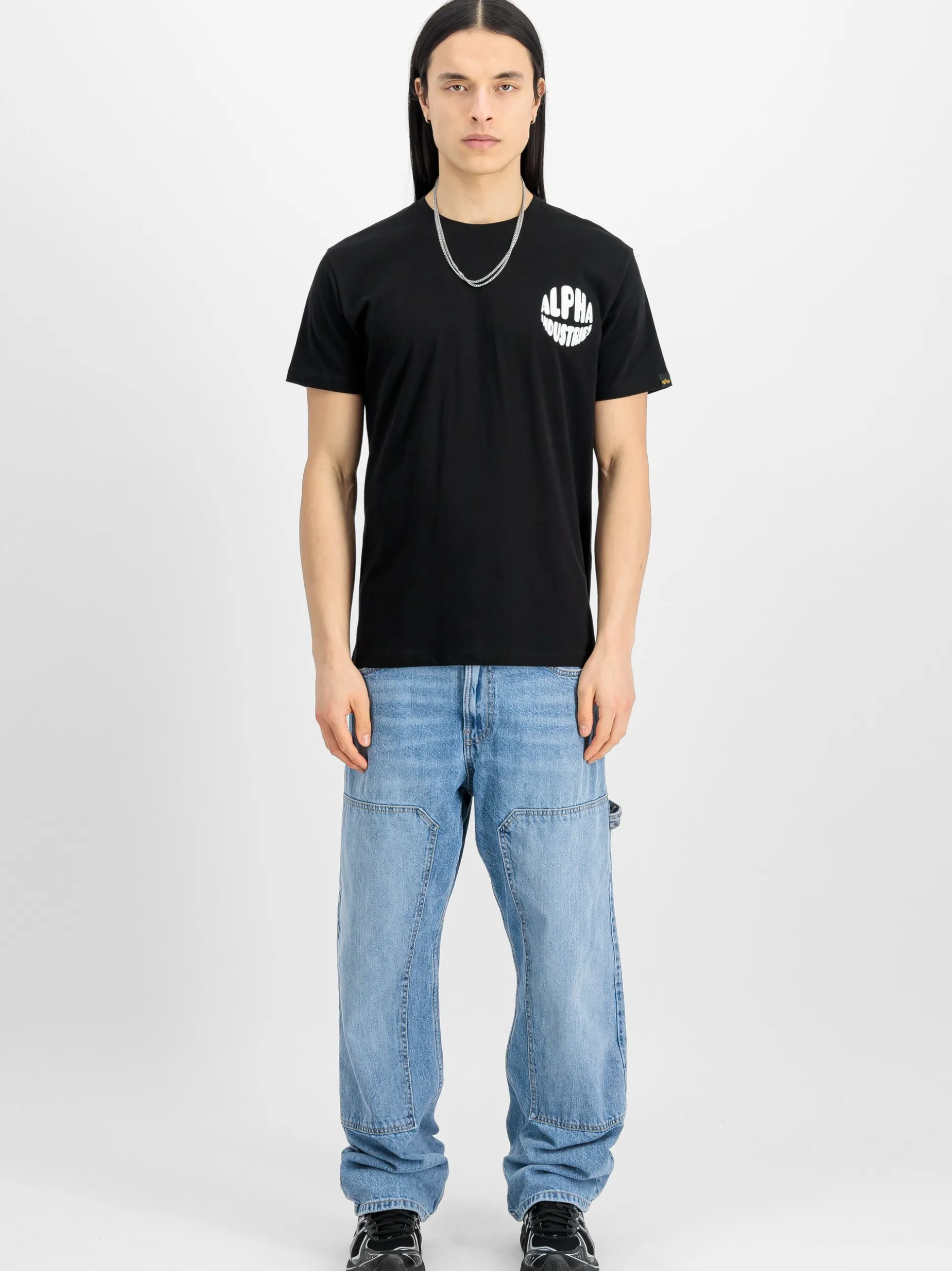 Alpha Industries Herren T-Shirt in schwarz