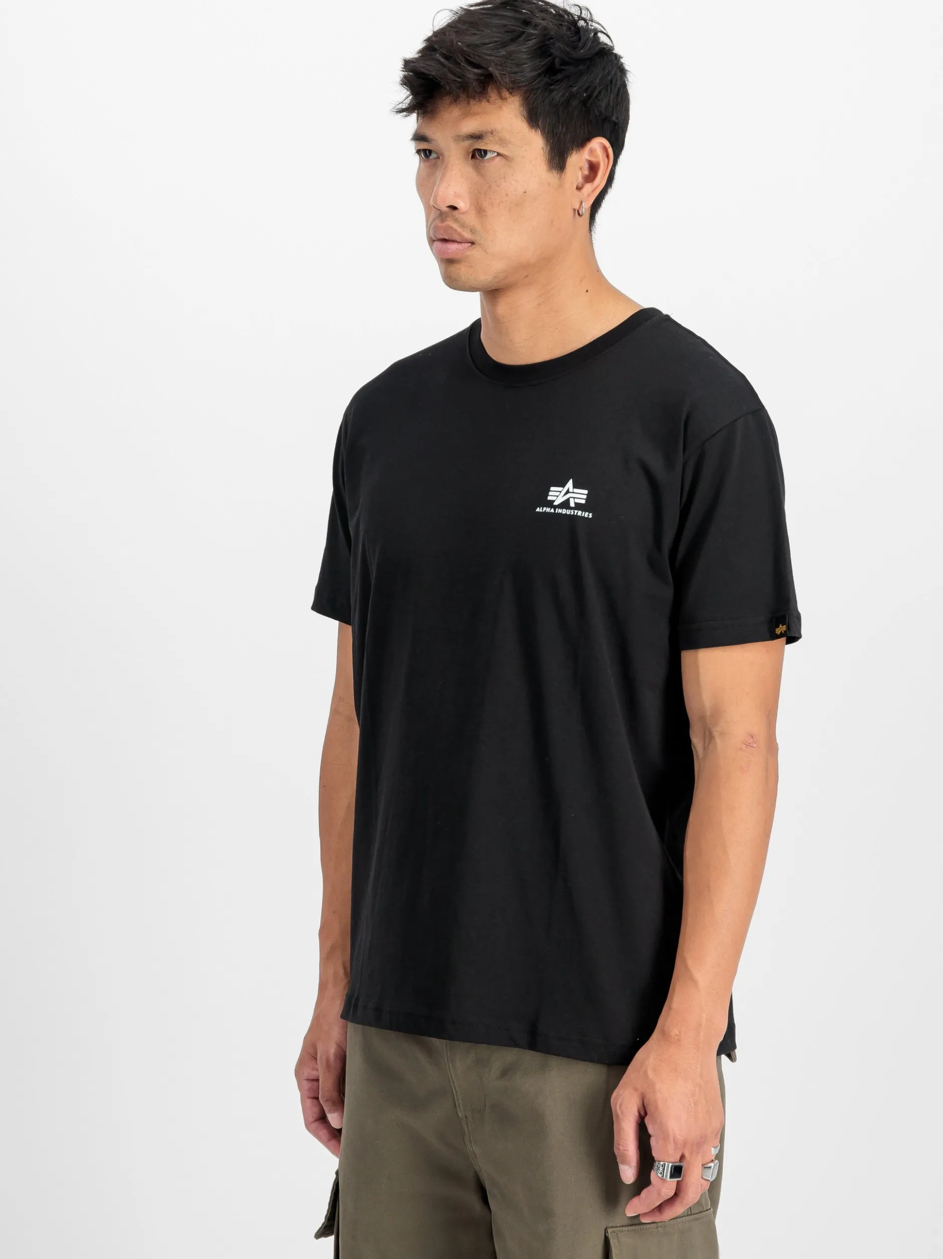 Alpha Industries Herren T-Shirts im 2er-Pack in schwarz