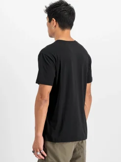 Alpha Industries Herren T-Shirts im 2er-Pack in schwarz