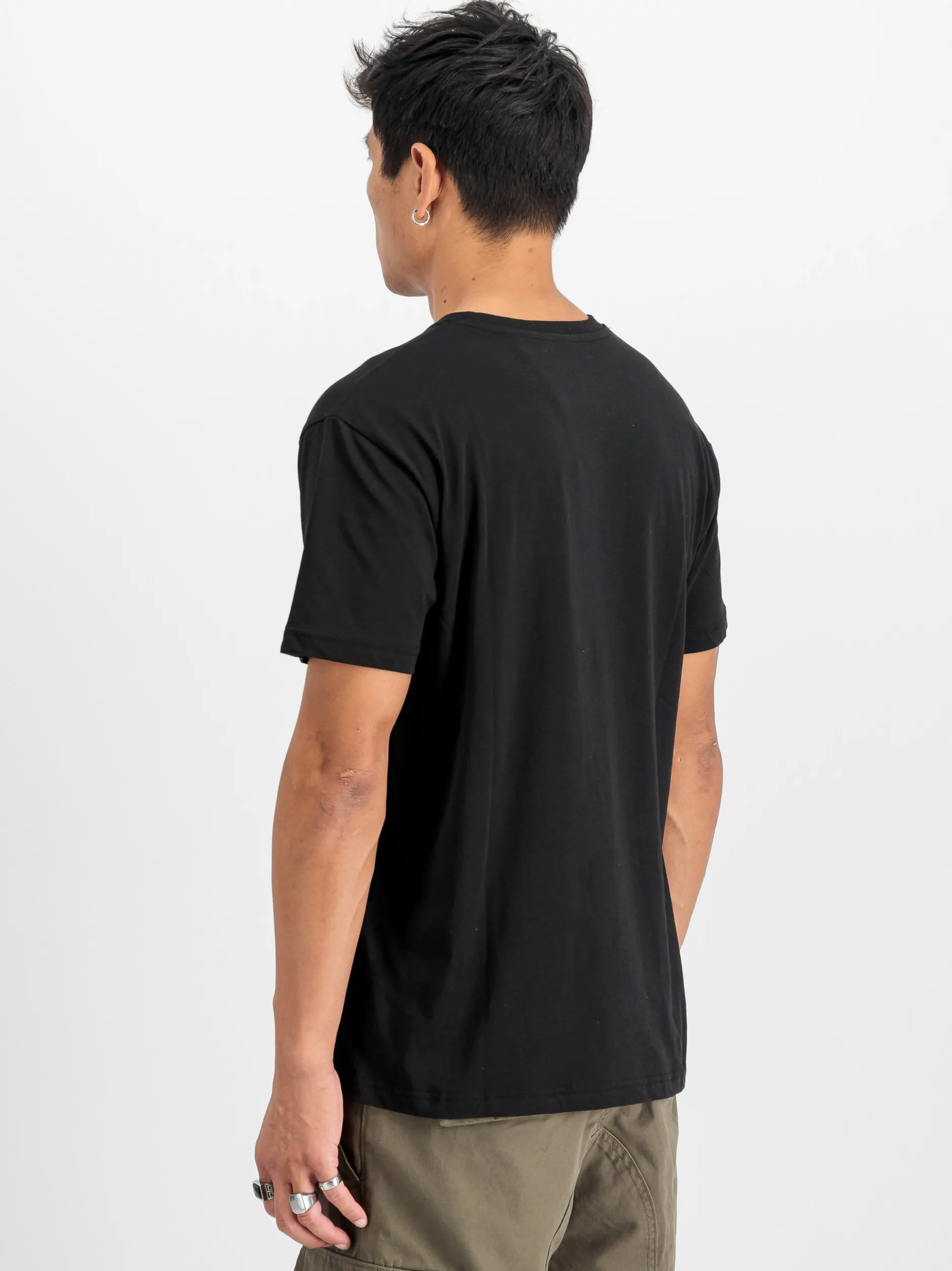 Alpha Industries Herren T-Shirts im 2er-Pack in schwarz