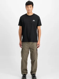 Alpha Industries Herren T-Shirts im 2er-Pack in schwarz