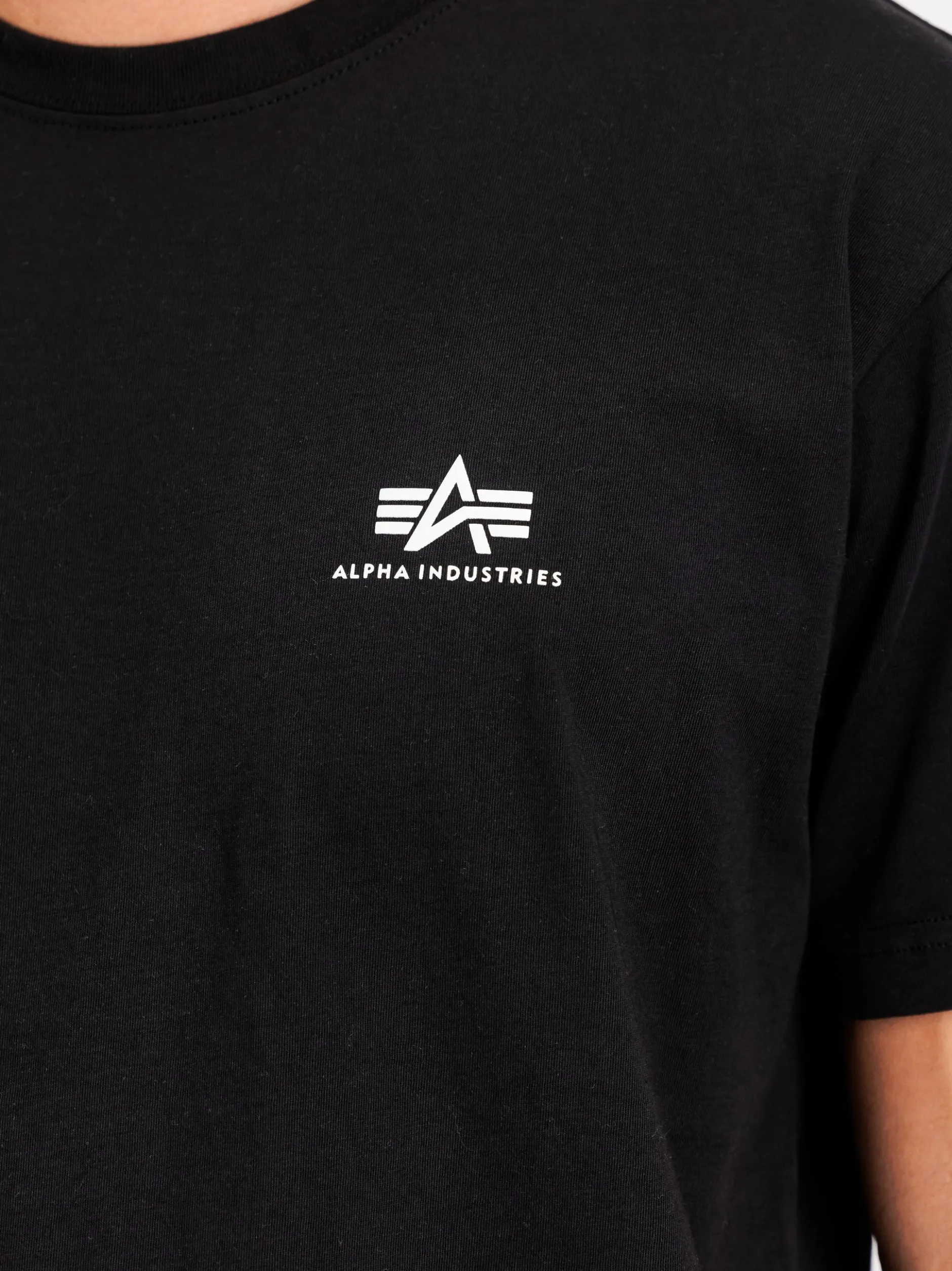 Alpha Industries Herren T-Shirts im 2er-Pack in schwarz
