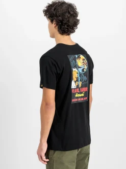 Alpha Industries Herren T-Shirt in schwarz