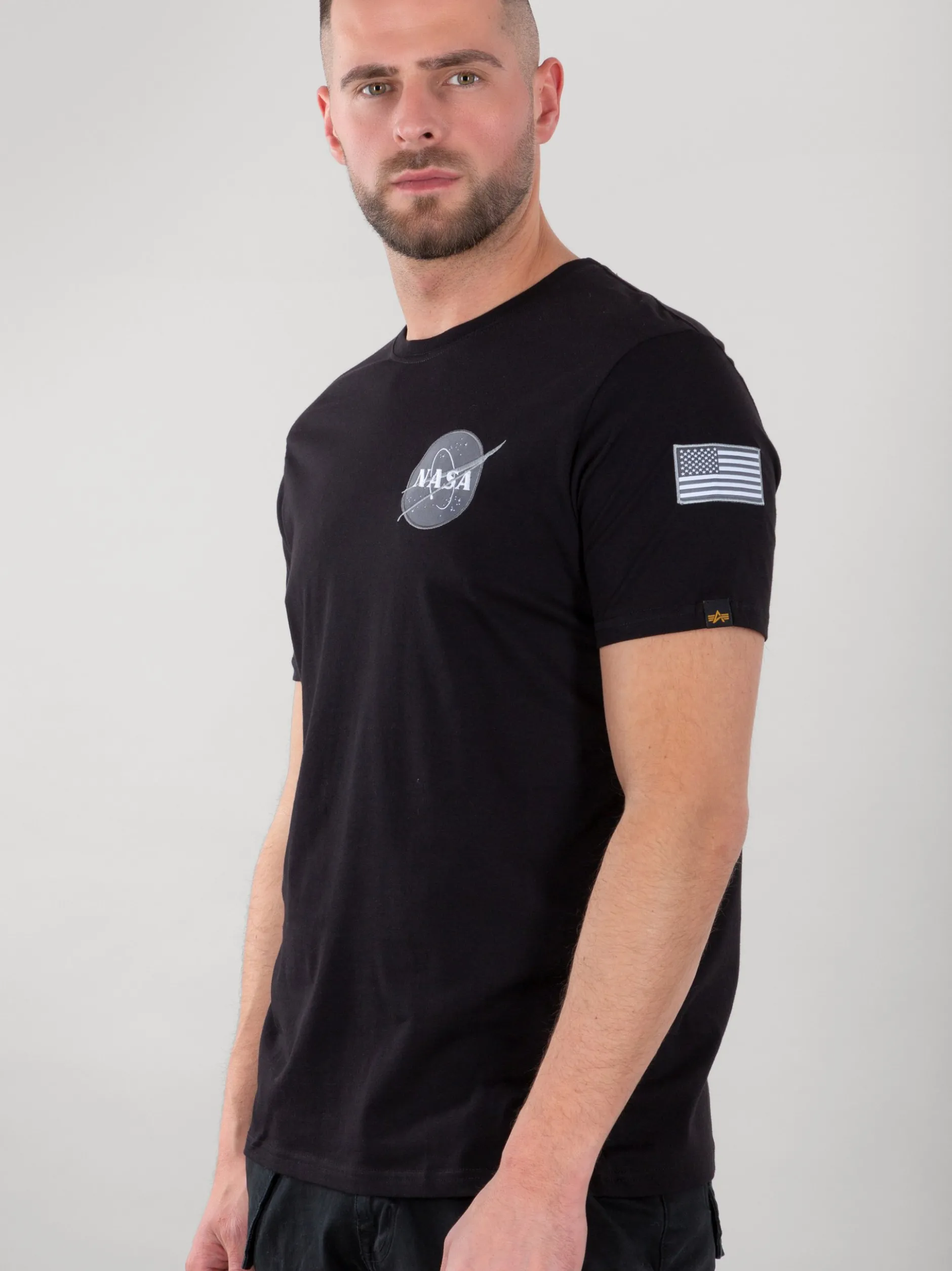 Alpha Industries Herren T-Shirt in schwarz
