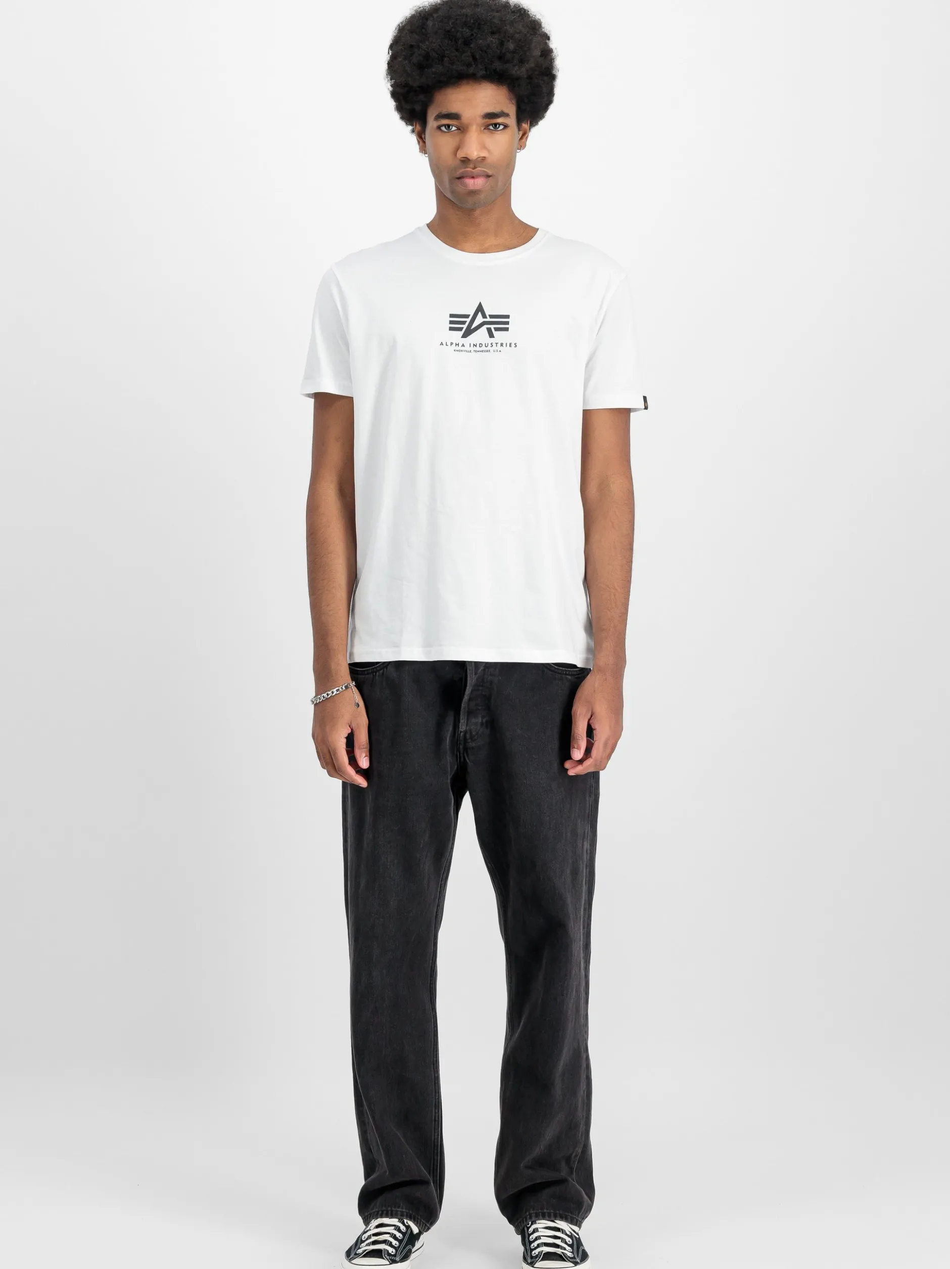 Alpha Industries Herren T-Shirt in weiß