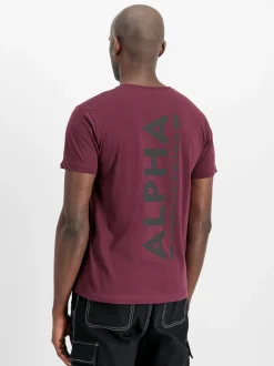 Alpha Industries Herren T-Shirt in bordeaux