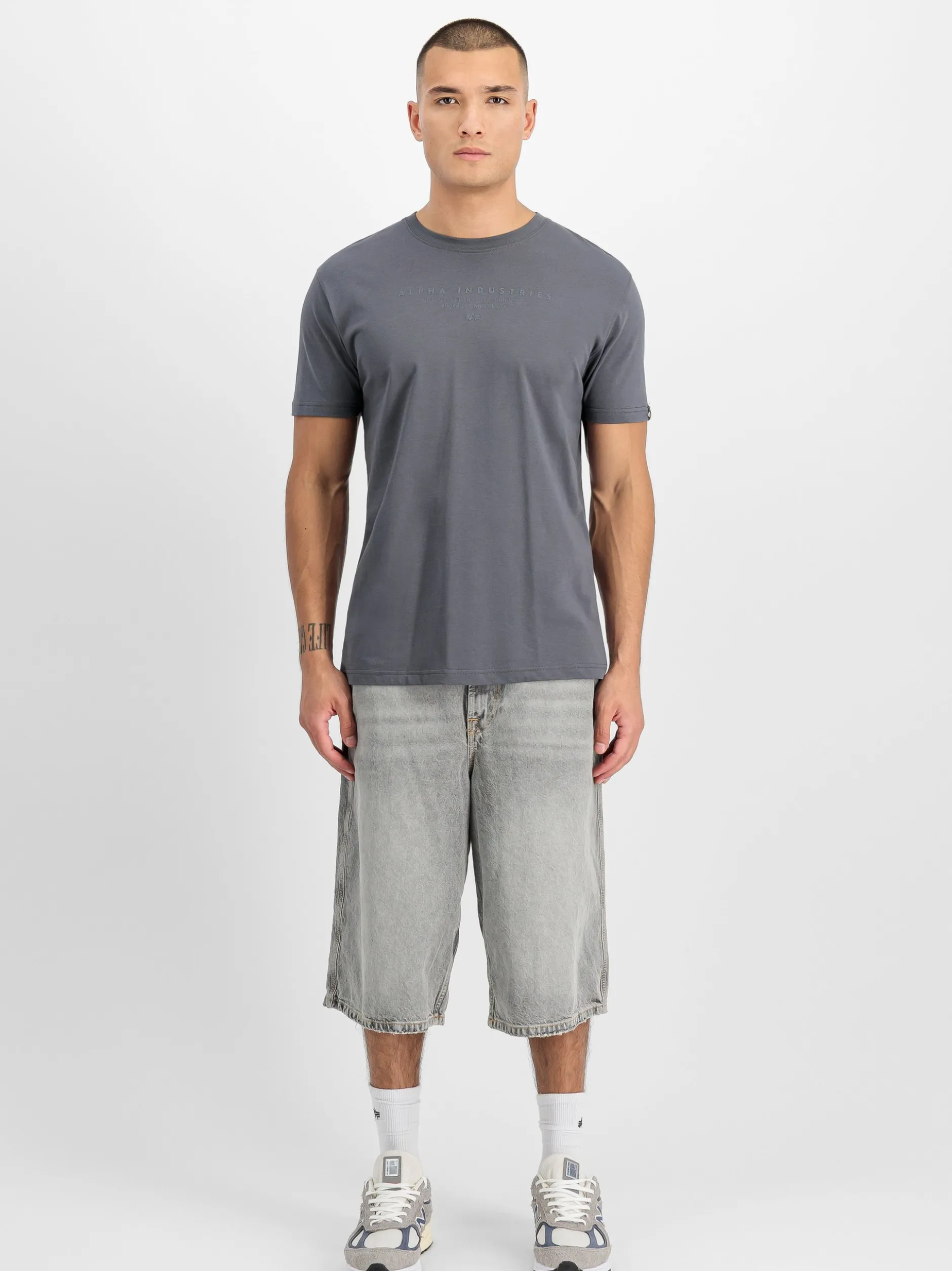Alpha Industries Herren T-Shirt in grau