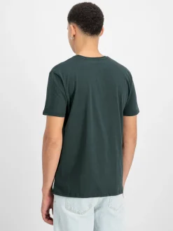 Alpha Industries Herren T-Shirts im 2er-Pack in tanne schwarz