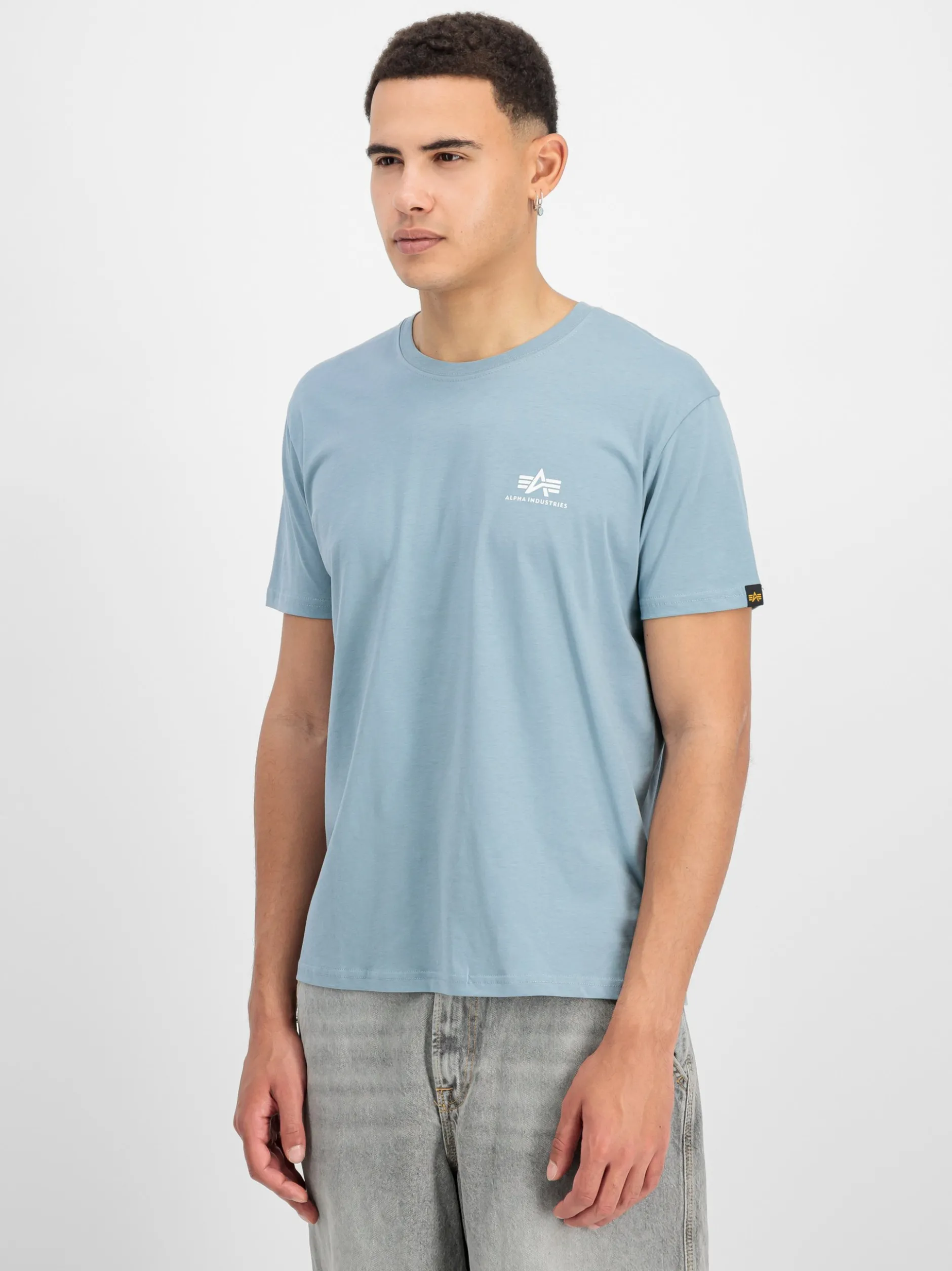 Alpha Industries Herren T-Shirt in blue stone