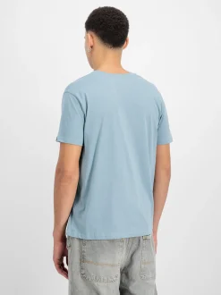 Alpha Industries Herren T-Shirt in blue stone