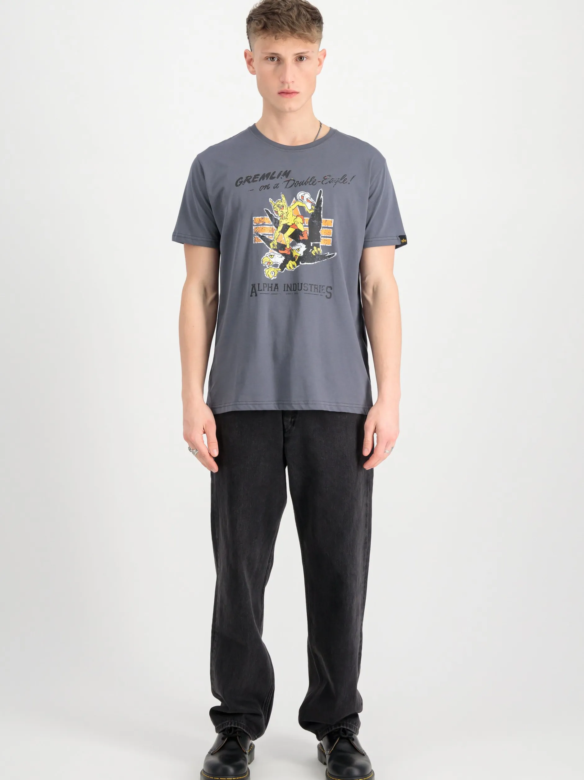 Alpha Industries Herren T-Shirt in grau