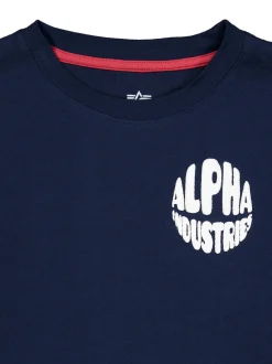 Alpha Industries Kinder T-Shirt in blau