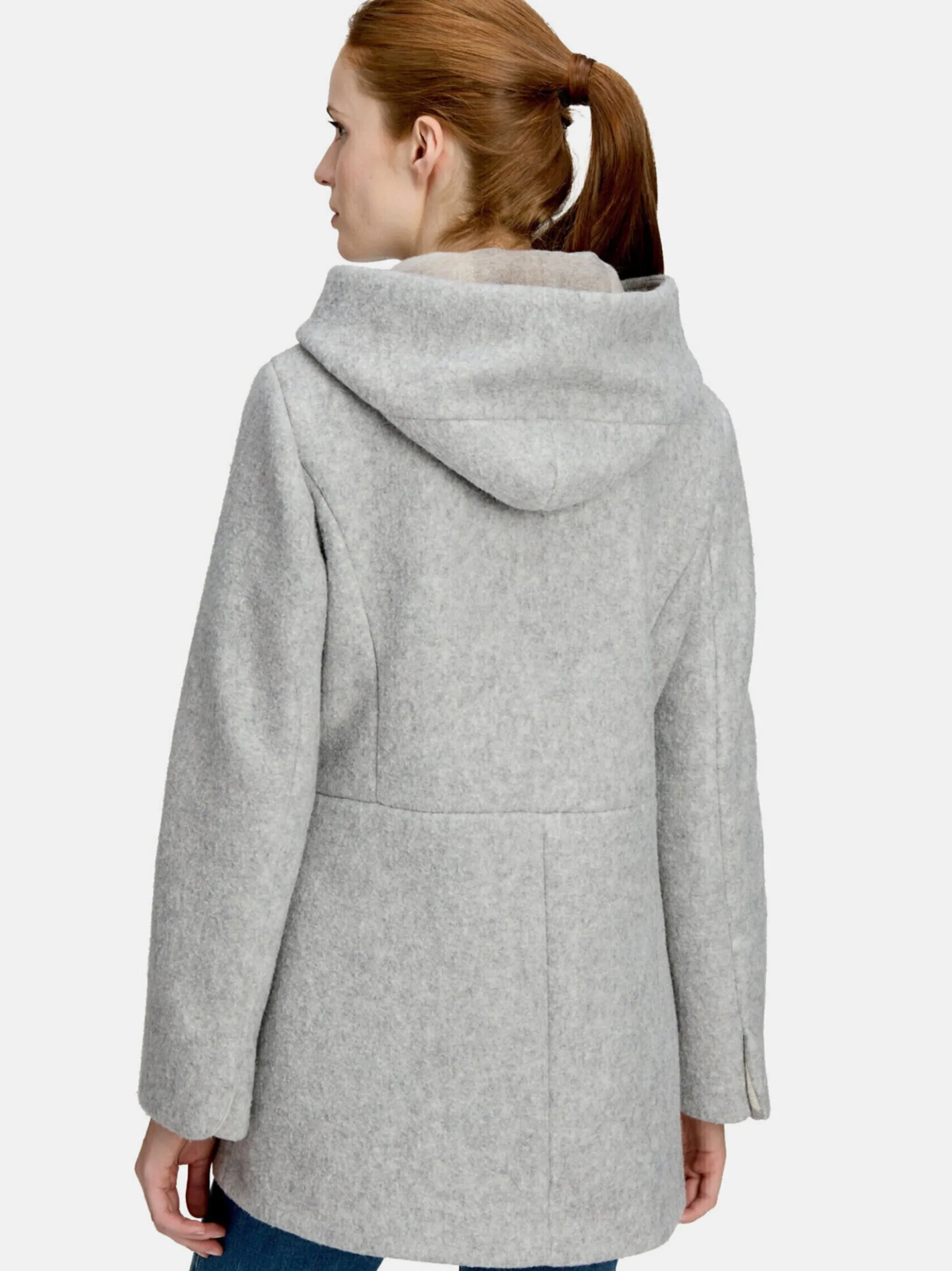 Amber & June Damen Winterjacke in grau