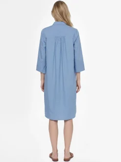 Ambiance Damen Blusenkleid in hellblau - Ärmel: 3/4 Arm