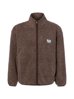 american vintage Damen Fleecejacke - Hok in schoko