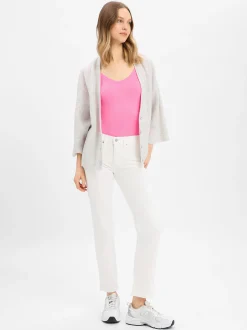 american vintage Damen Langarmshirt in pink