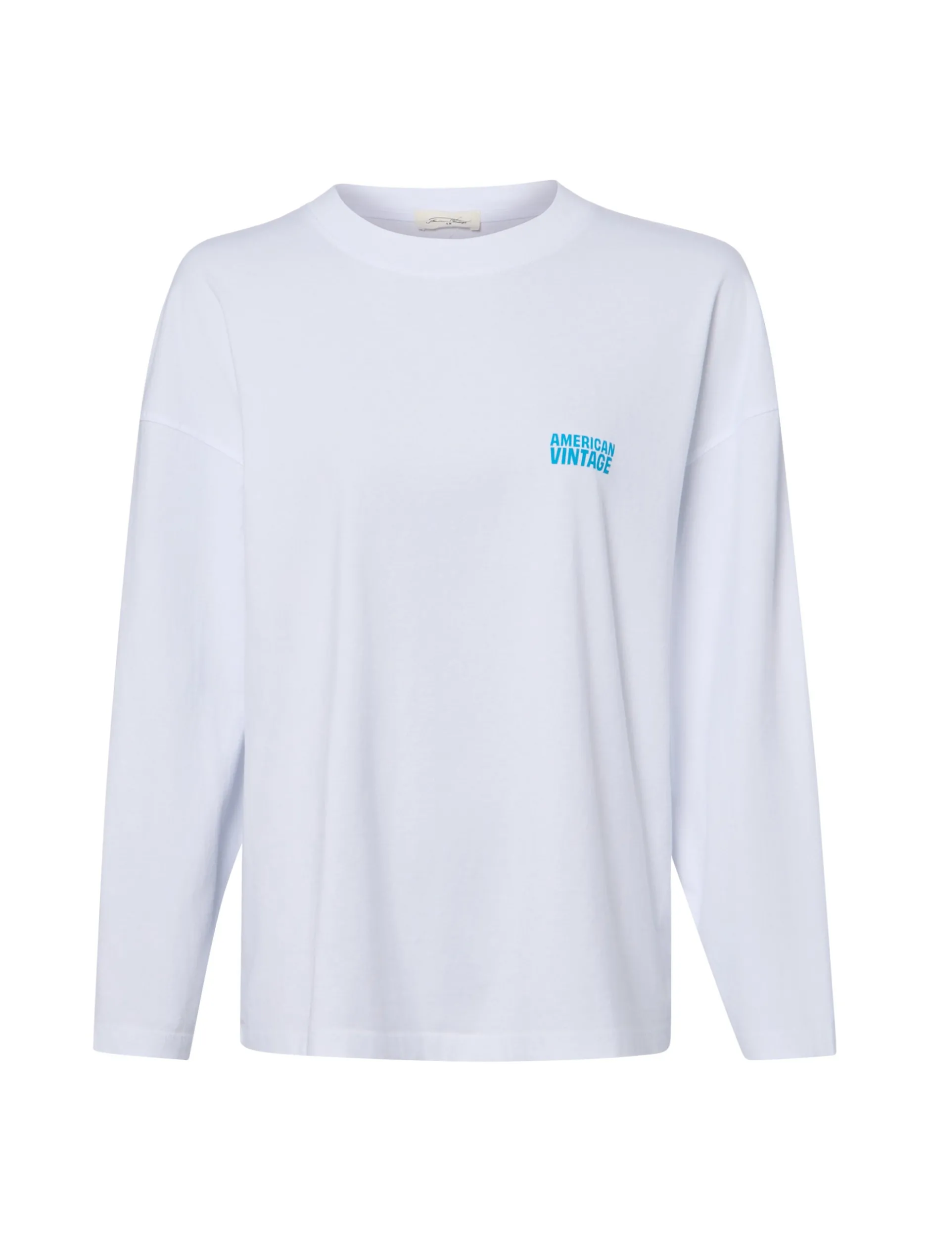 american vintage Damen Langarmshirt - Gixy in weiß