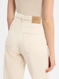 american vintage Damen 5-Pocket-Hose - Tineborow in sand