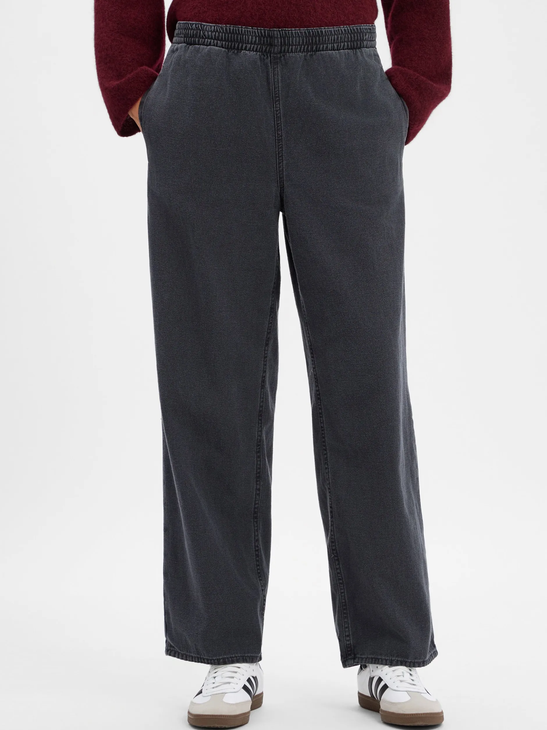 american vintage Damen Schlupfhose - Jazy in anthrazit