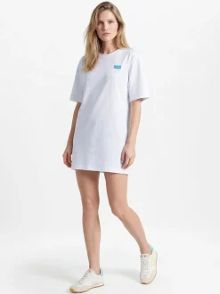american vintage Damen Shirtkleid - Gixy in weiß
