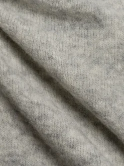 american vintage Damen Strickpullover mit Alpakaanteil - Vito in grau