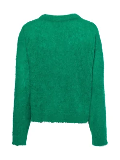 american vintage Damen Strickpullover mit Alpaka-Anteil - Bymi in grün