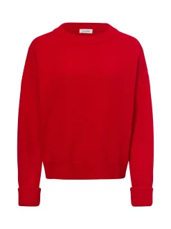 american vintage Damen Strickpullover mit Alpakaanteil - Vito in rot