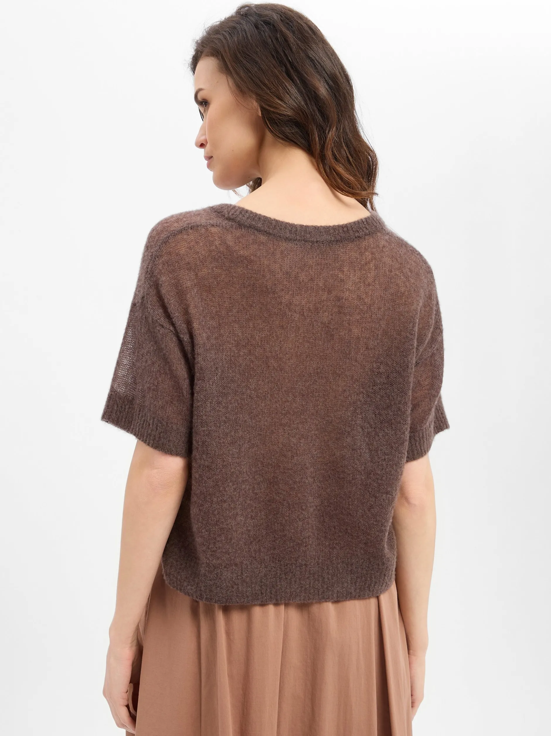 american vintage Damen Strickpullover in schoko