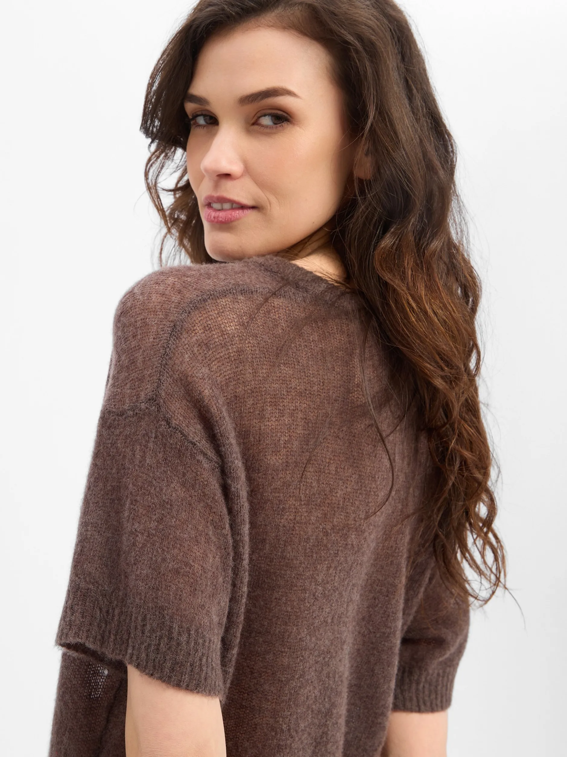 american vintage Damen Strickpullover in schoko