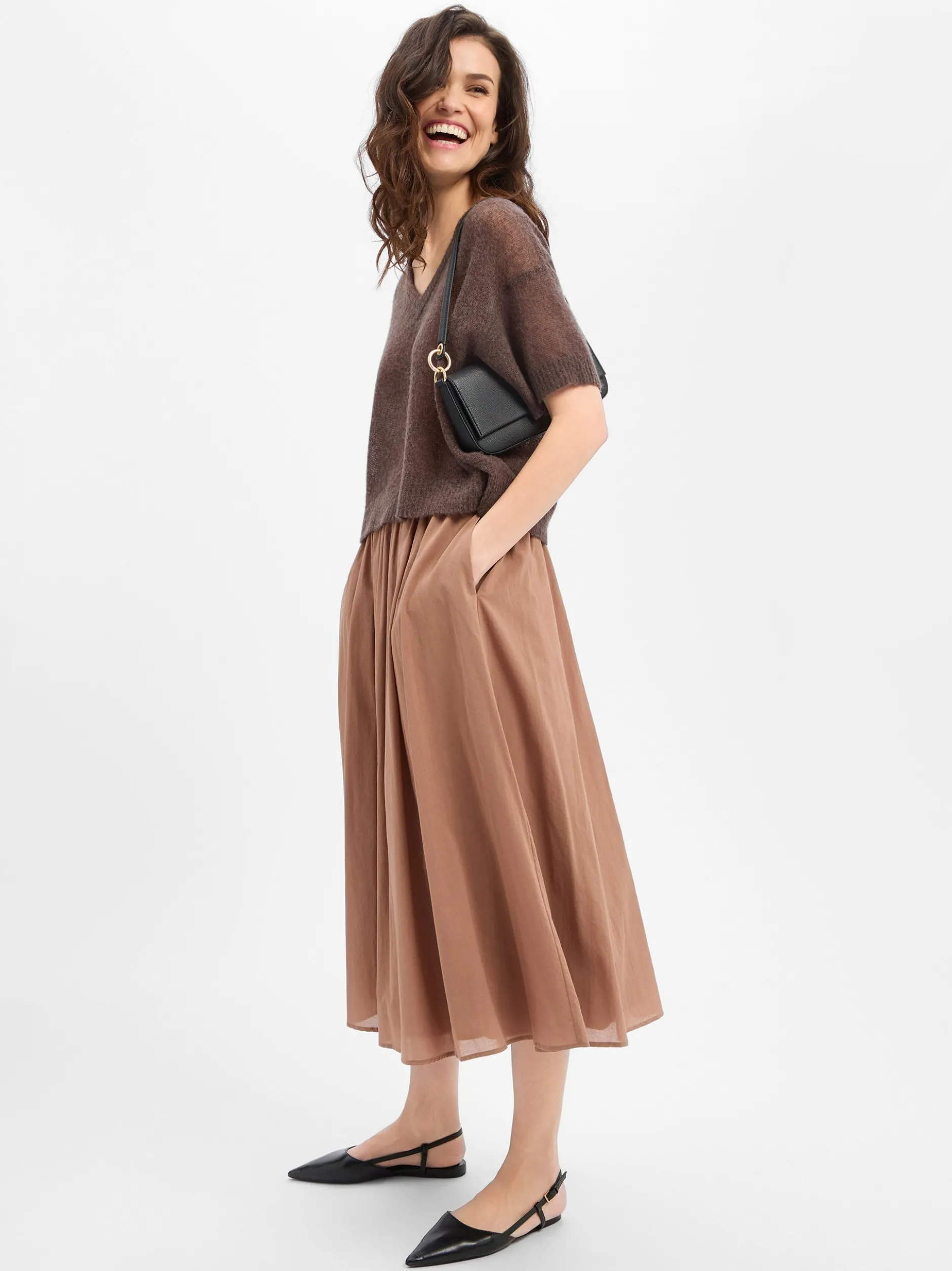 american vintage Damen Strickpullover in schoko