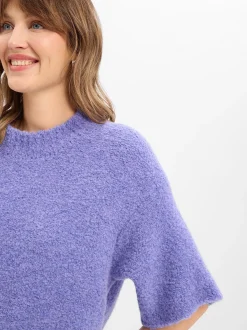 american vintage Damen Strickpullover mit Wolle und Alpaka - Zolly in flieder