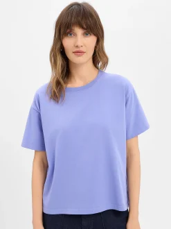 american vintage Damen T-Shirt - Fizvalley in flieder