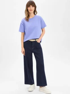 american vintage Damen T-Shirt - Fizvalley in flieder