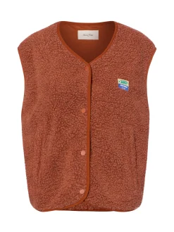 american vintage Damen Weste - Hoktown in cognac