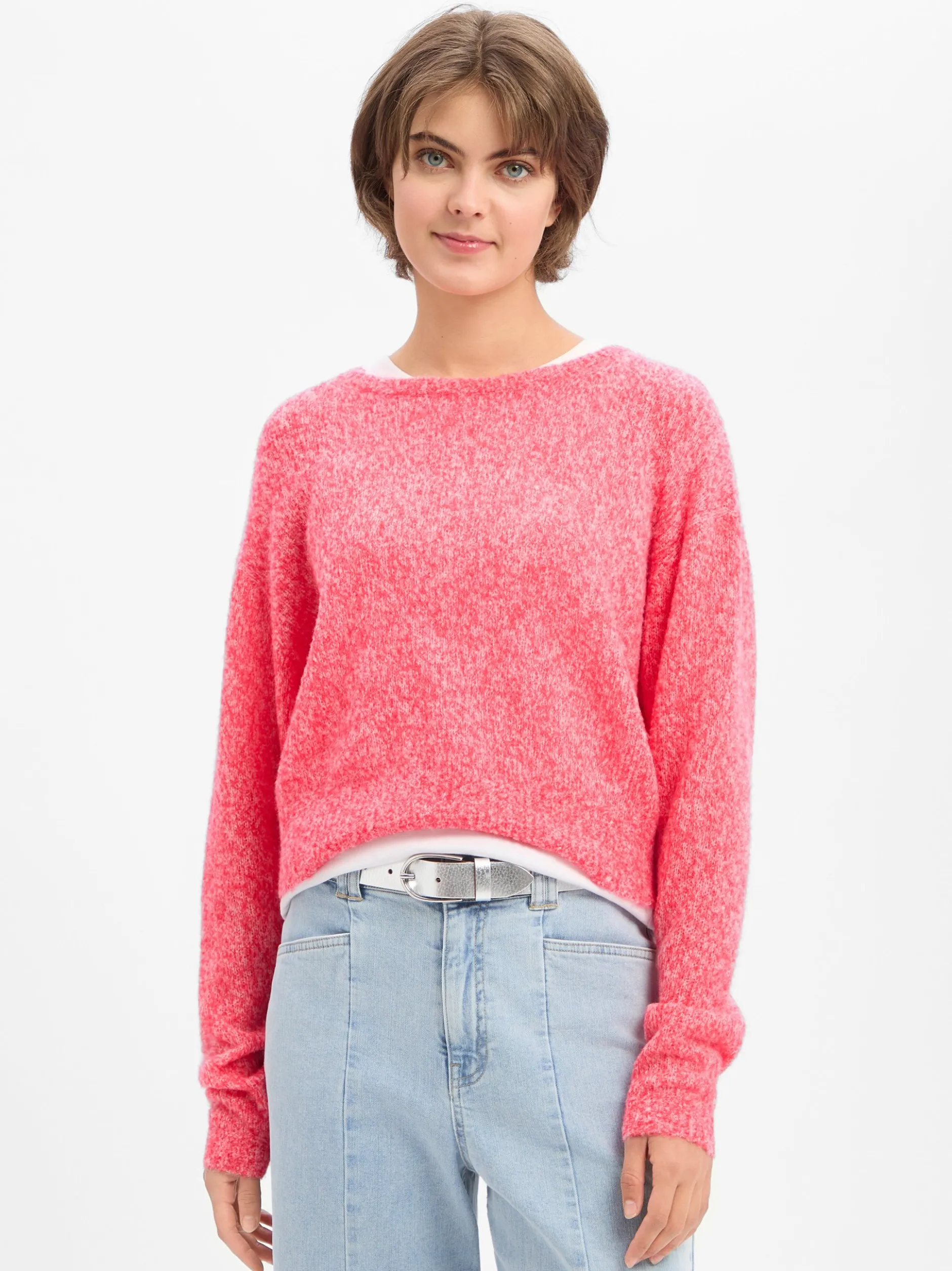 american vintage Damen Wollpullover - Nuggy in rot