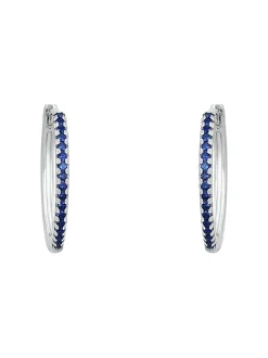 amor Damen Creolen in blau