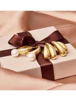 amor Damen Creolen in gold