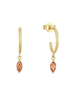 amor Damen Creolen in orange