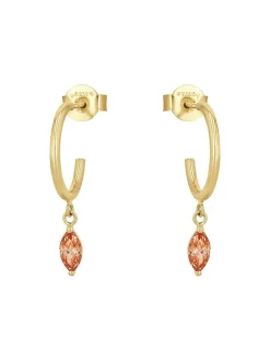 amor Damen Creolen in orange