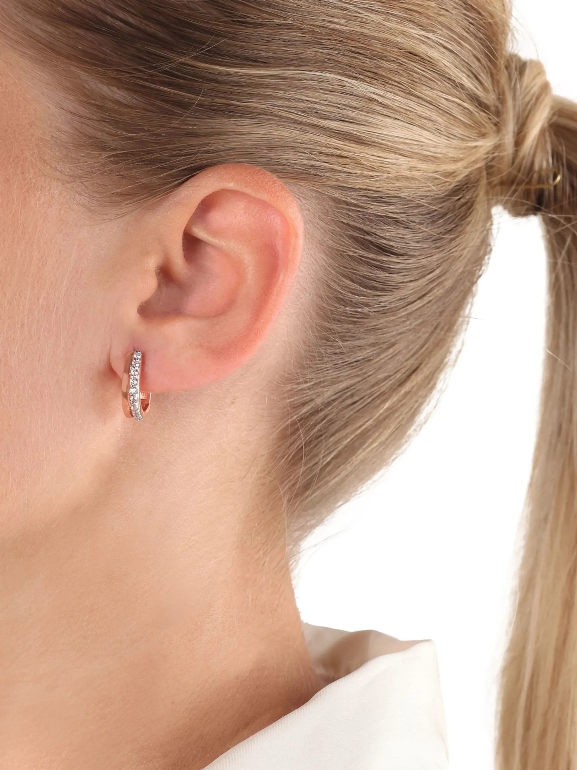 amor Damen Creolen in roségold